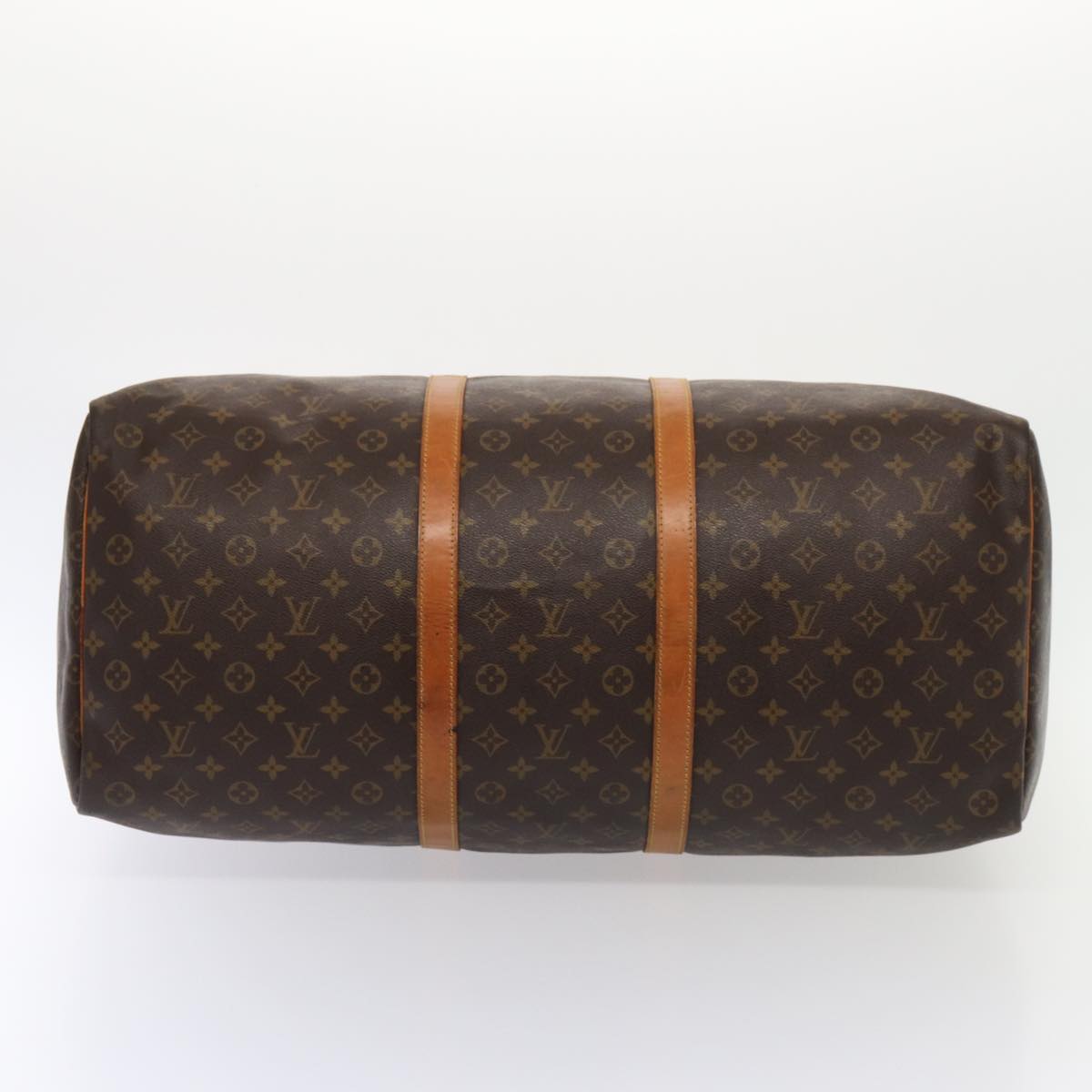 Louis Vuitton Keepall 60, Brown, Canvas, travel