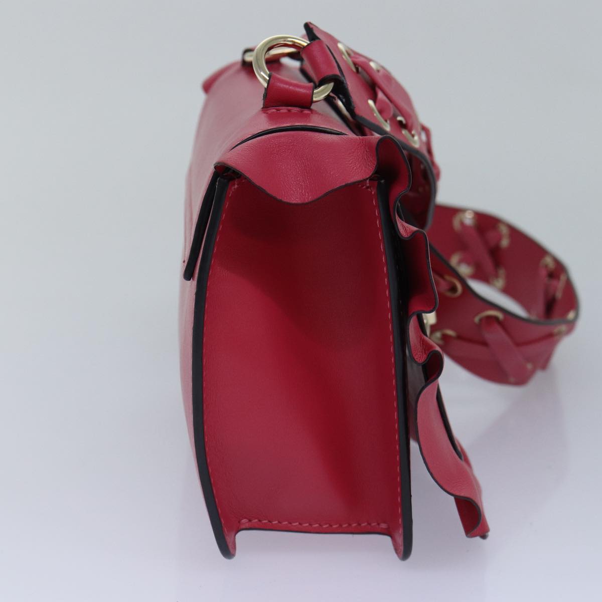 Valentino Garavani -, Pink, Leather, shoulder