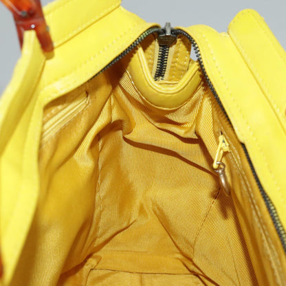 Chanel Cabas, Yellow, Leather, handbag