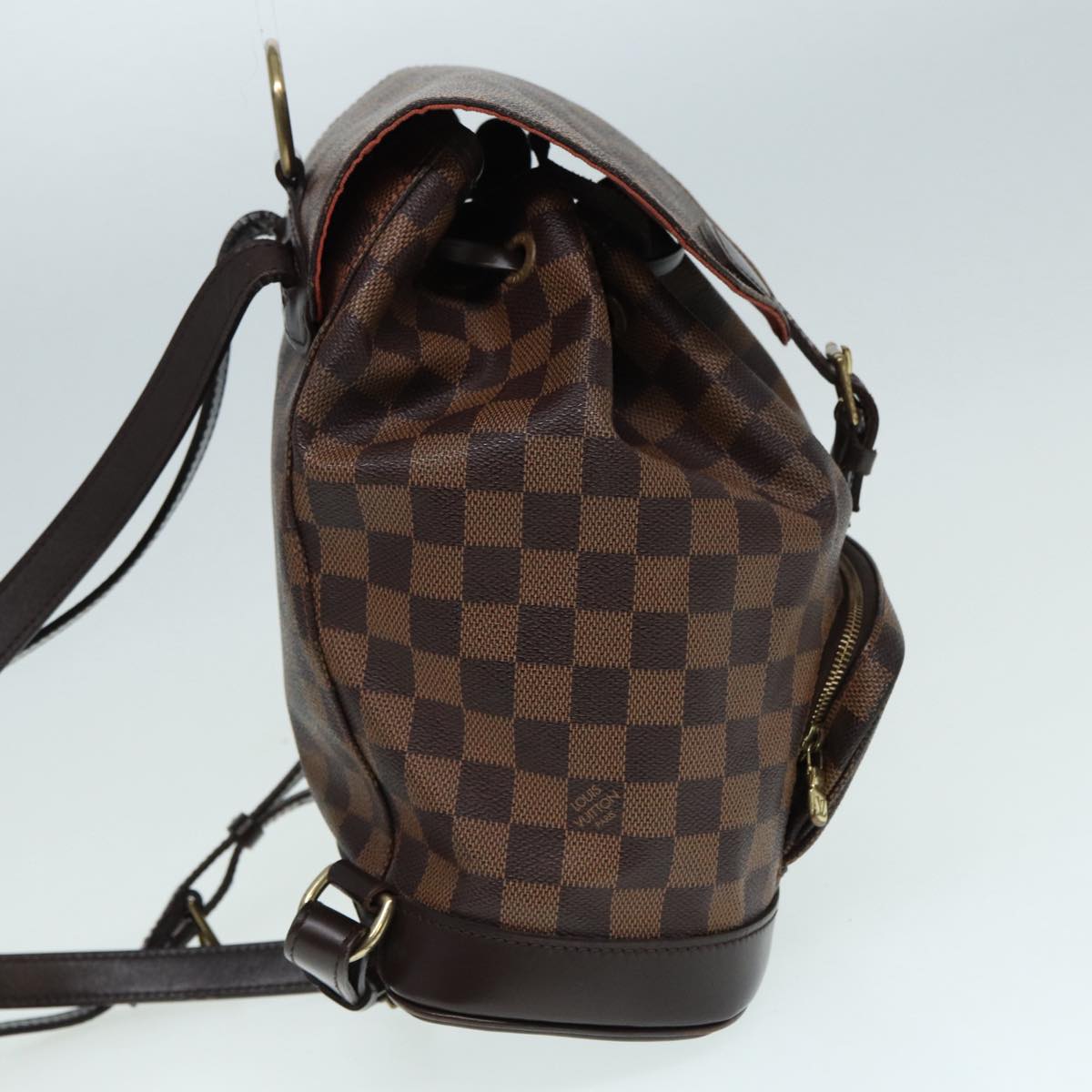 Louis Vuitton Montsouris, Brown, Canvas, backpack