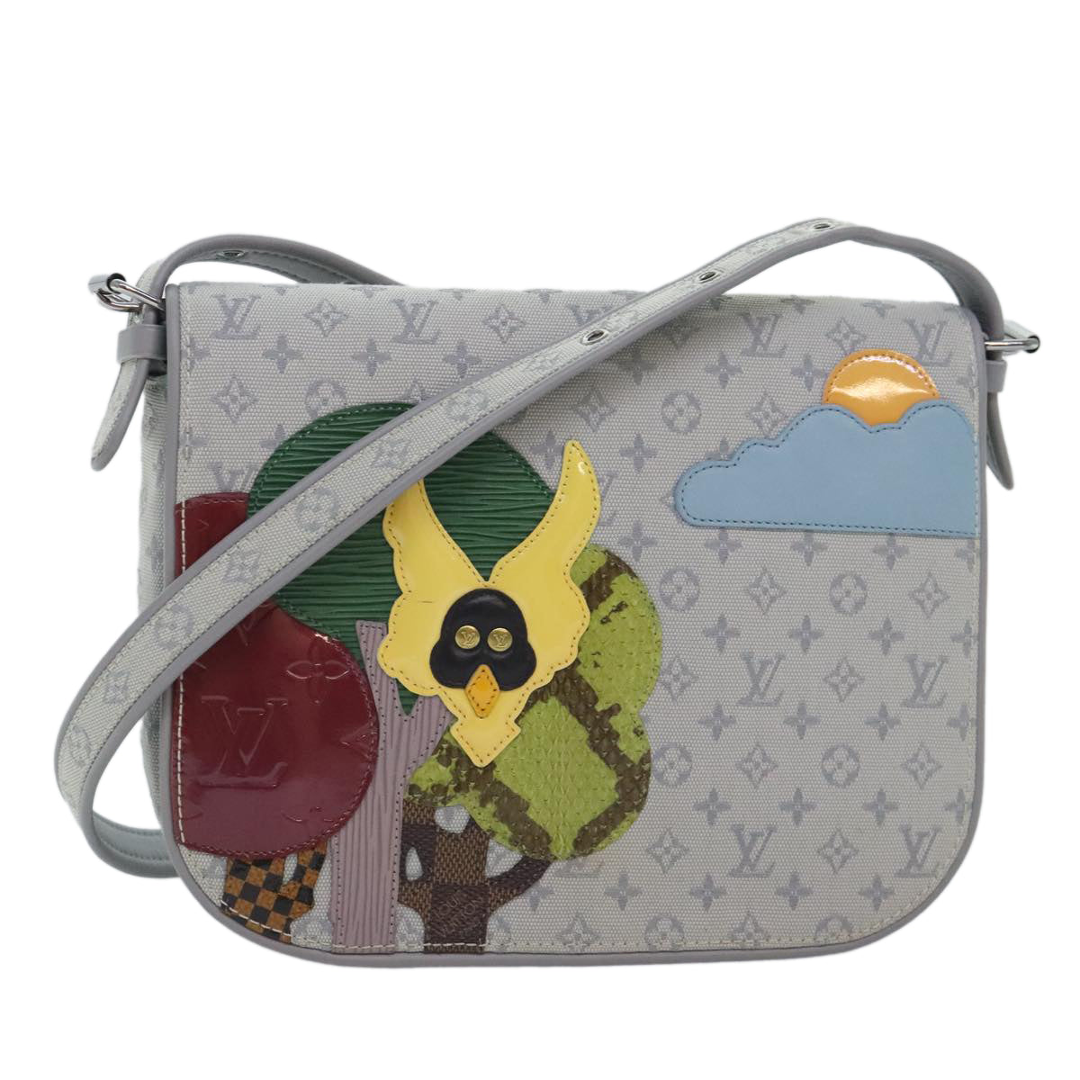 Louis Vuitton Conte De Fées, Grey, Canvas, shoulder