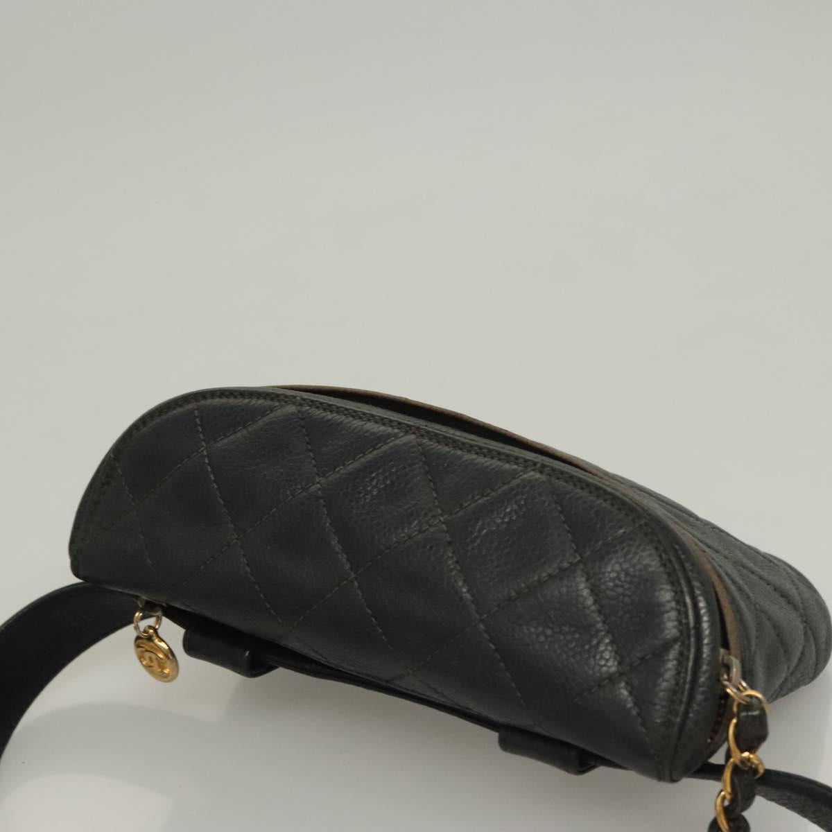 Chanel Vintage, Black, Leather, shoulder