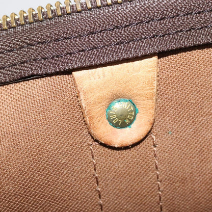 Louis Vuitton Keepall 55, Brown, Canvas, travel