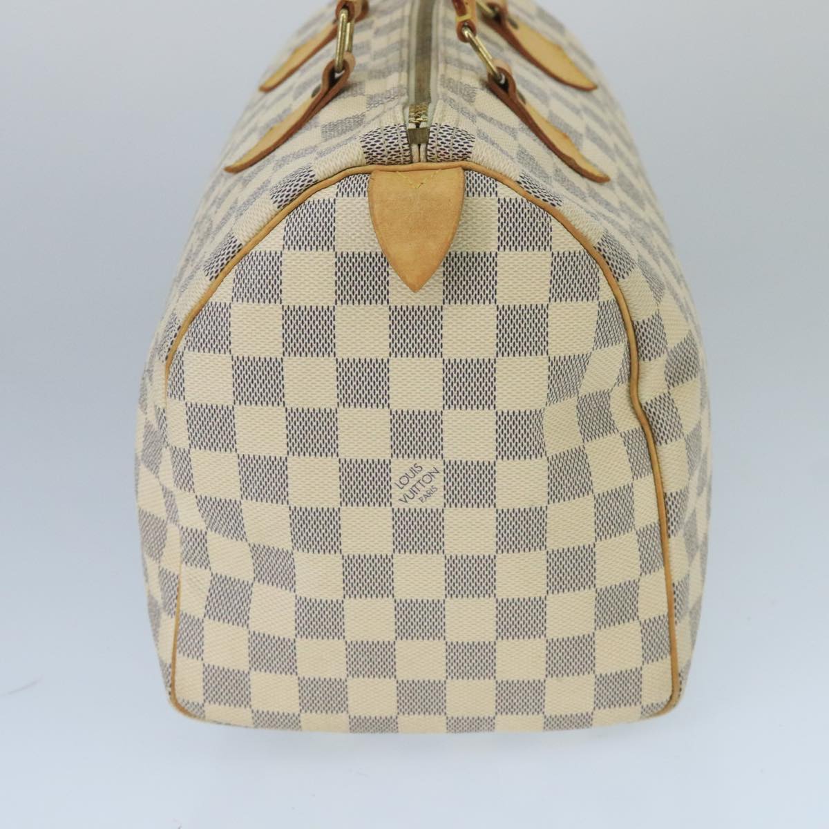 Louis Vuitton Speedy 30, White, Canvas, handbag