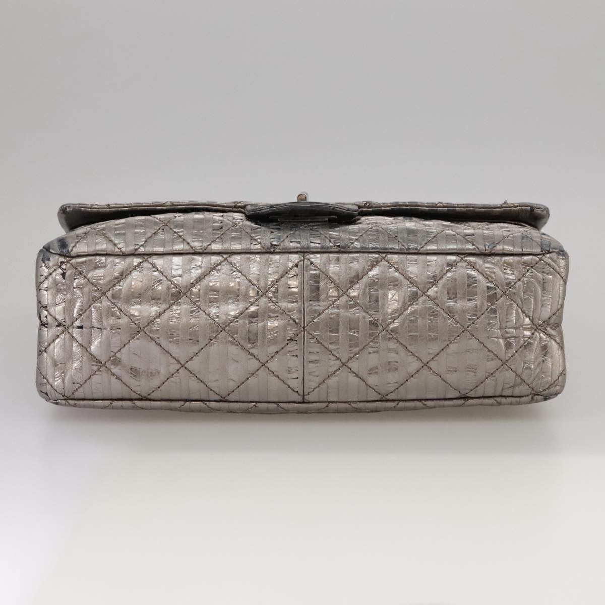 "Chanel 2,55", Silver, Leather, shoulder