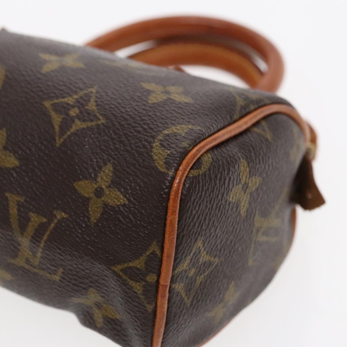 Louis Vuitton Mini speedy, Brown, Canvas, handbag