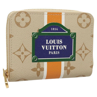 Louis Vuitton Zippy coin purse, Beige, Canvas, wallet