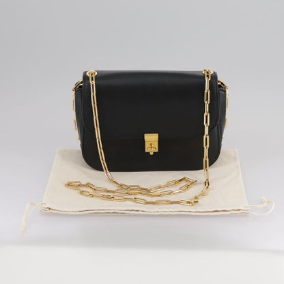 Valentino Garavani, Black, Leather, shoulder