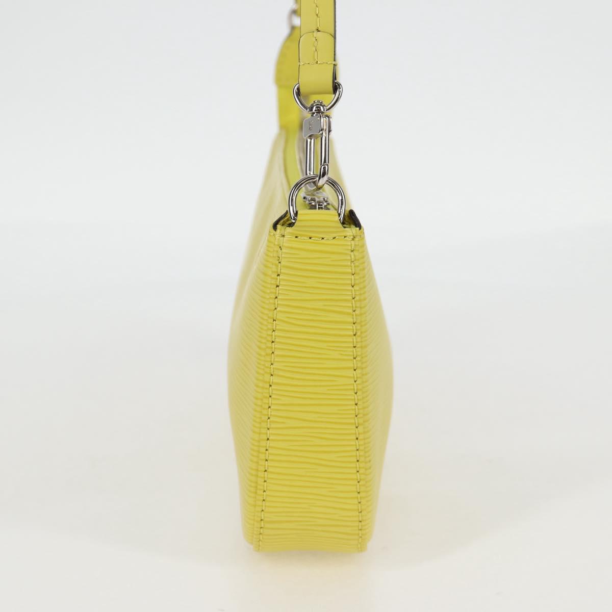 Louis Vuitton Pochette Accessoire, Yellow, Leather, clutch