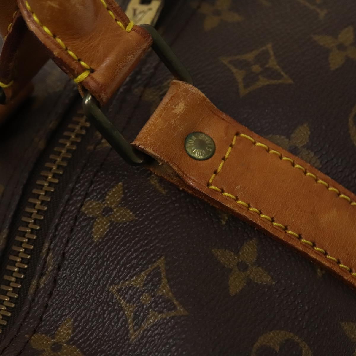 Louis Vuitton Keepall Bandoulière 60, Brown, Canvas, travel