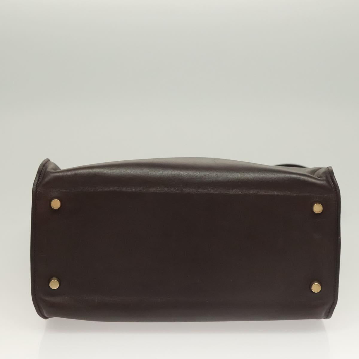 Hermès, Brown, Leather, shoulder