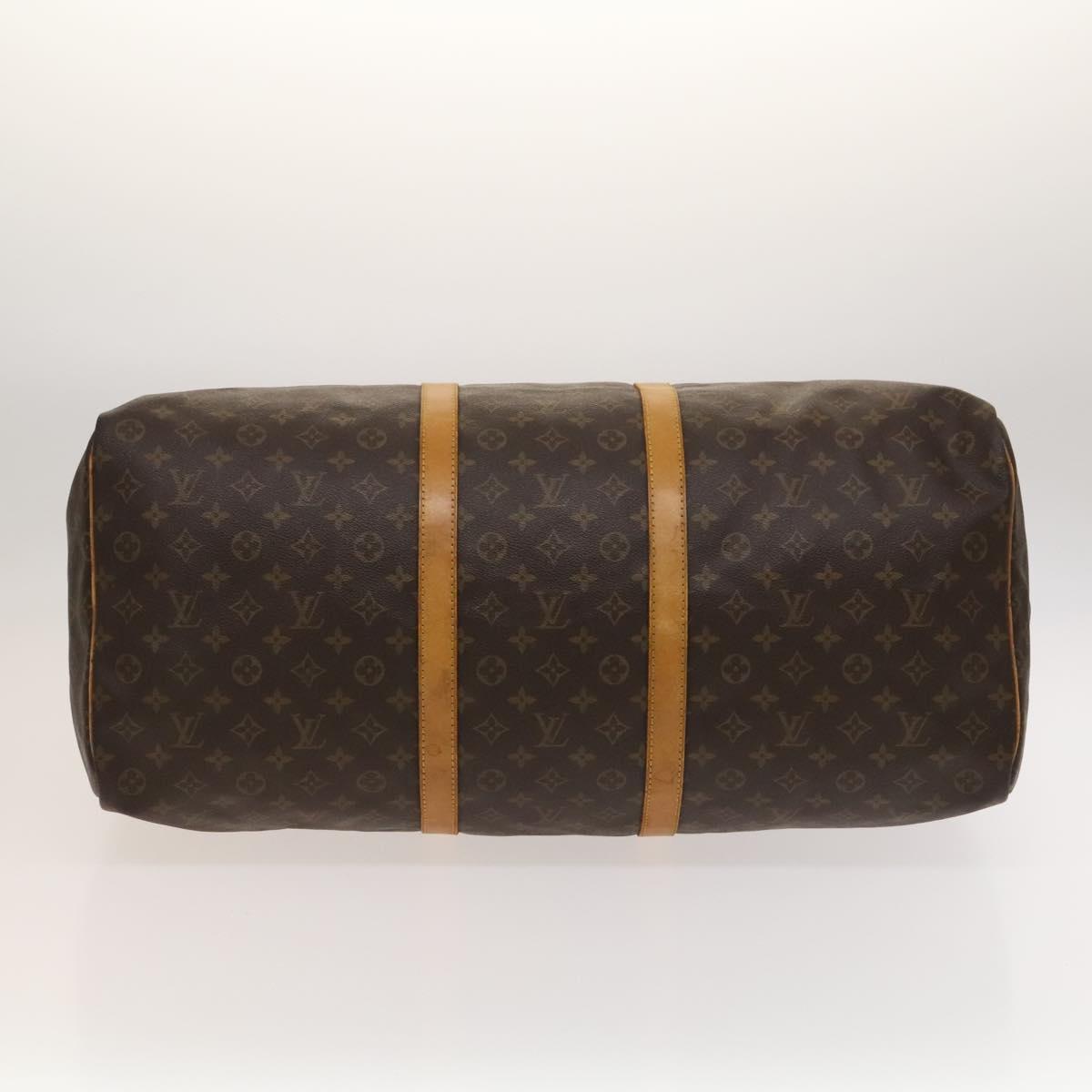Louis Vuitton Keepall 60, Brown, Canvas, travel