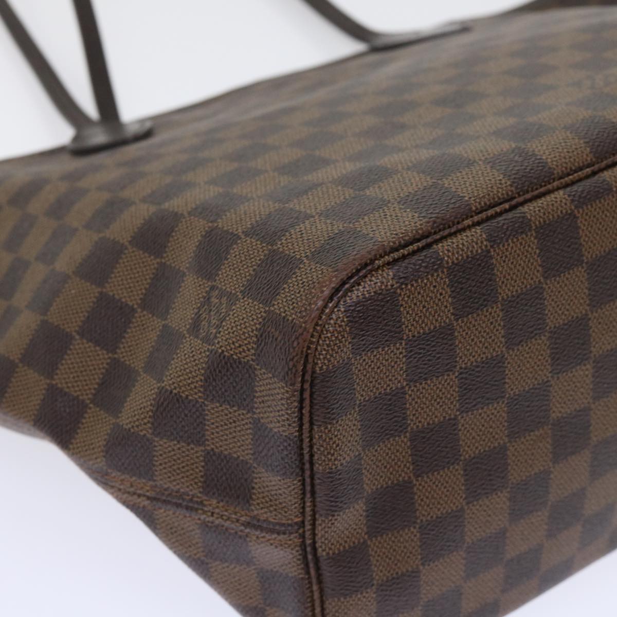 Louis Vuitton Neverfull MM, Brown, Canvas, tote