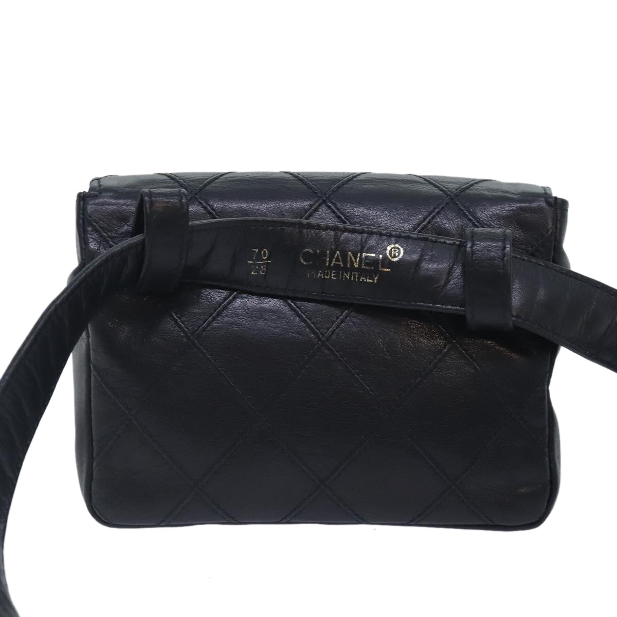 Chanel Cc, Black, Leather, shoulder