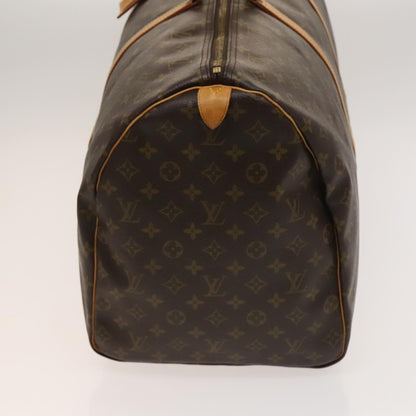 Louis Vuitton Keepall 60, Brown, Canvas, travel