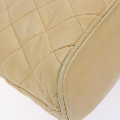 Chanel Quilted, Beige, Leather, shoulder