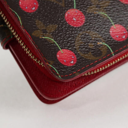 Louis Vuitton Compact zip, Brown, Canvas, wallet