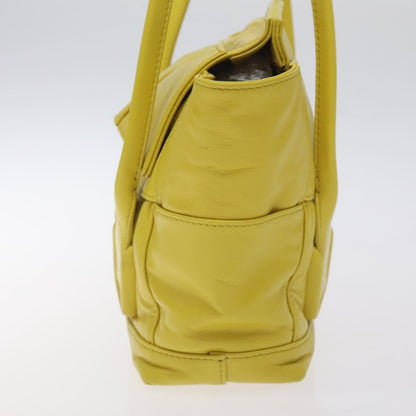 Bottega Veneta Arco, Yellow, Leather, shoulder