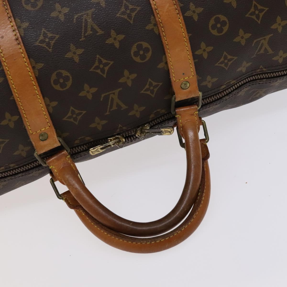 Louis Vuitton Keepall Bandoulière 60, Brown, Canvas, travel
