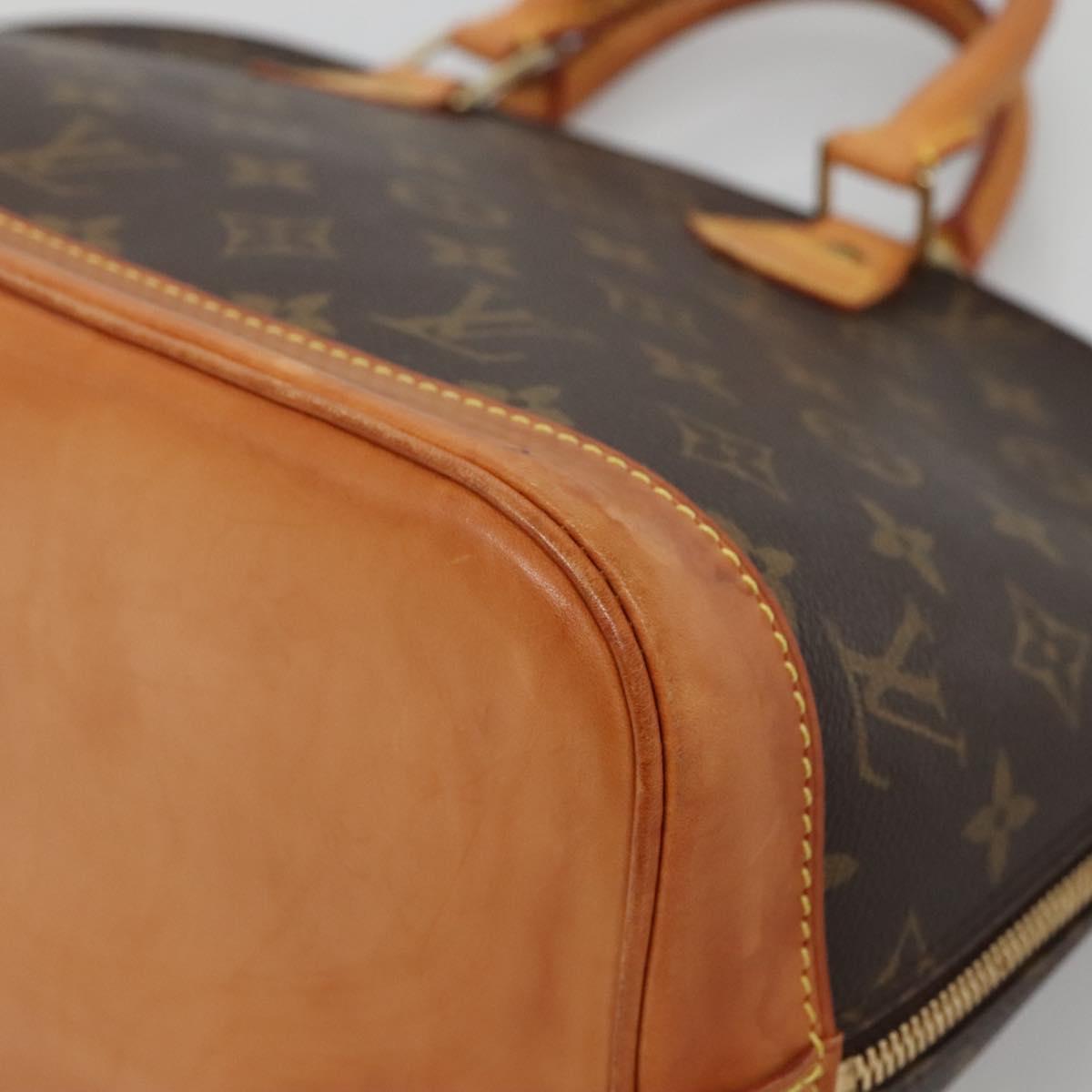 Louis Vuitton Alma, Brown, Canvas, handbag