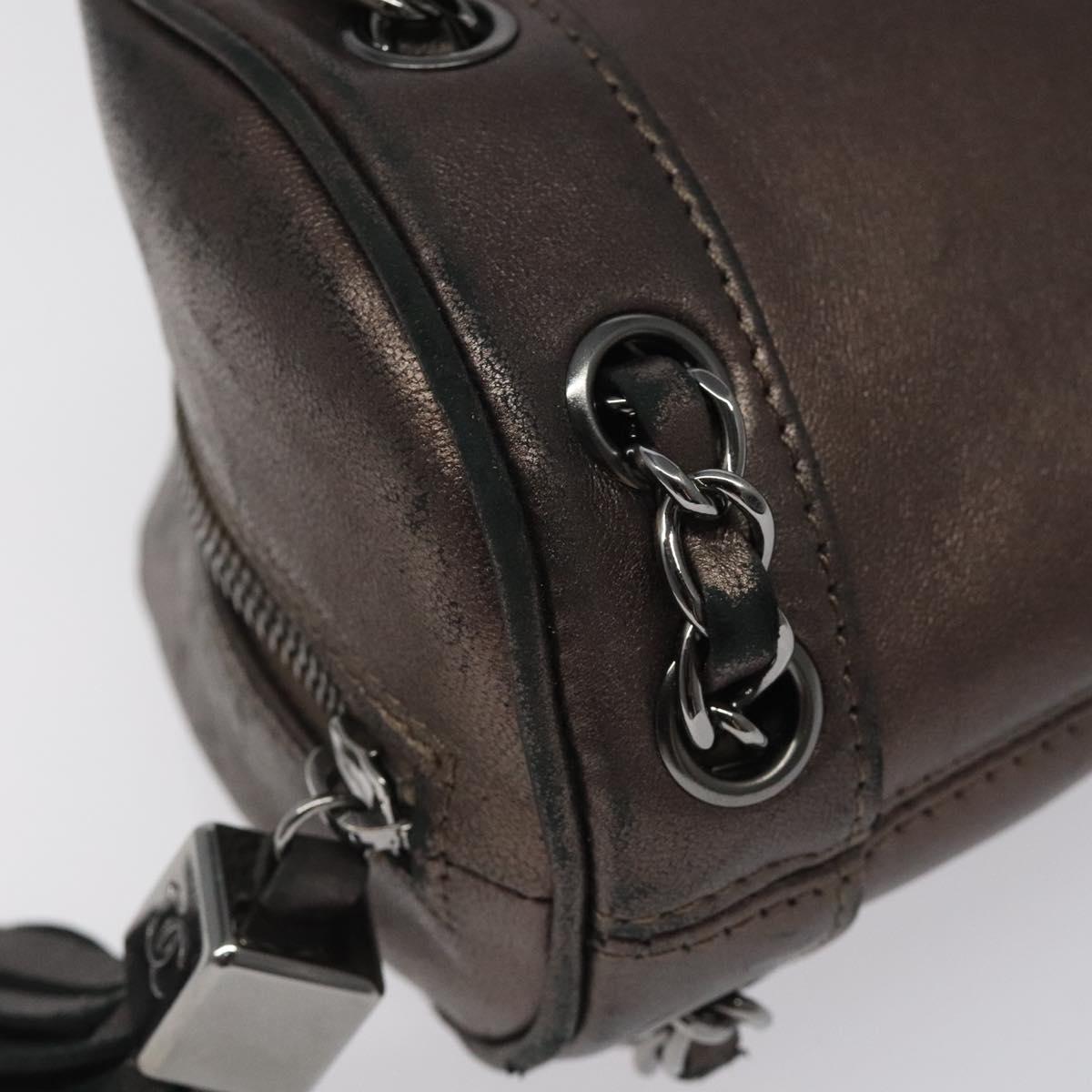 Chanel Tassel, Brown, Leather, shoulder