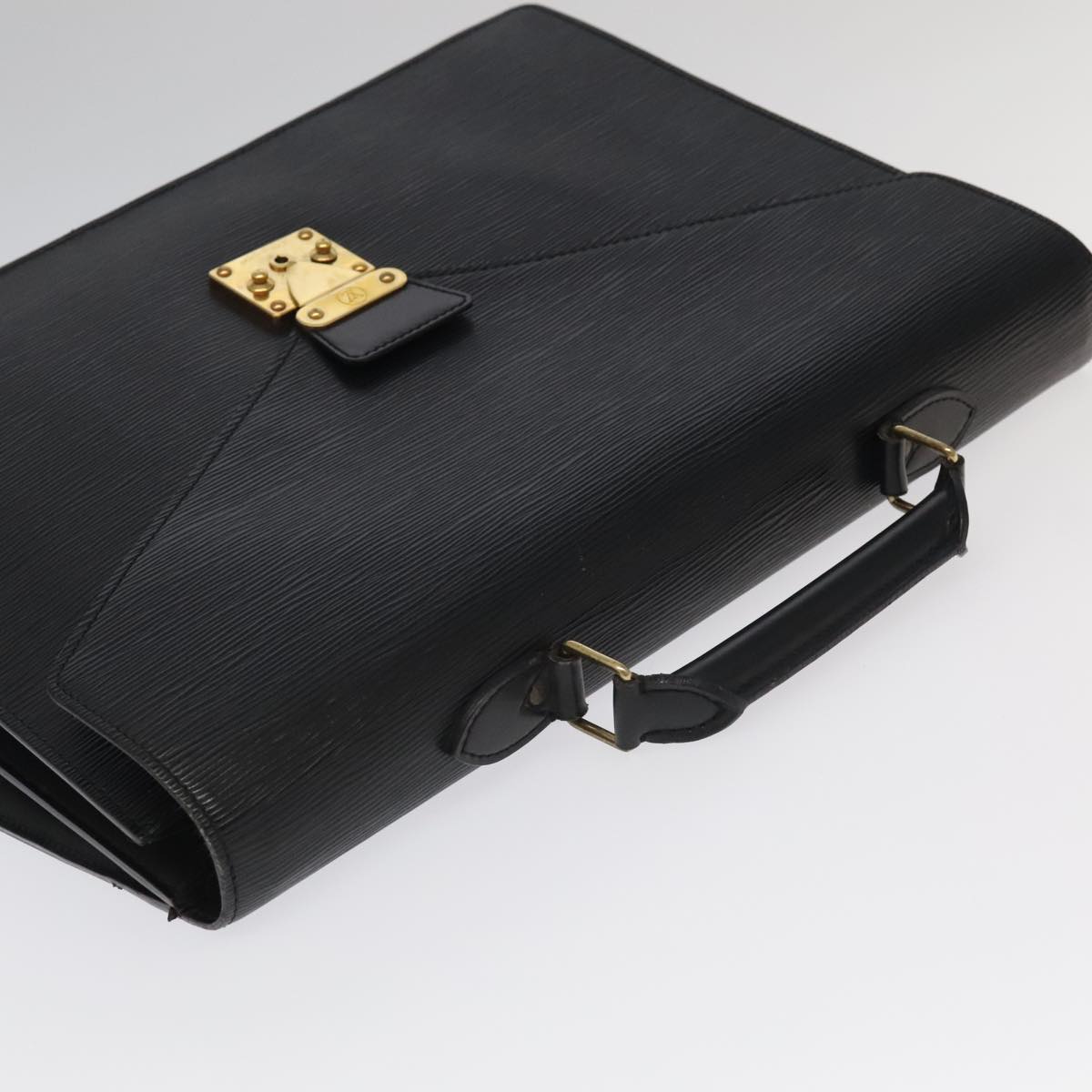 Louis Vuitton Ambassadeur, Black, Leather, briefcase