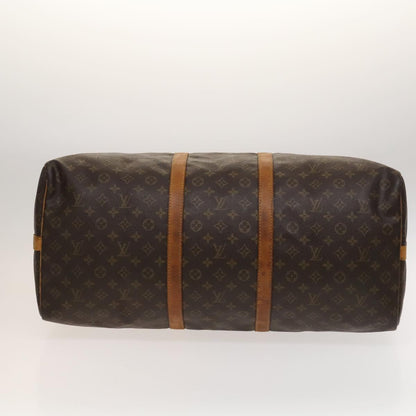 Louis Vuitton Keepall Bandoulière 60, Brown, Canvas, travel