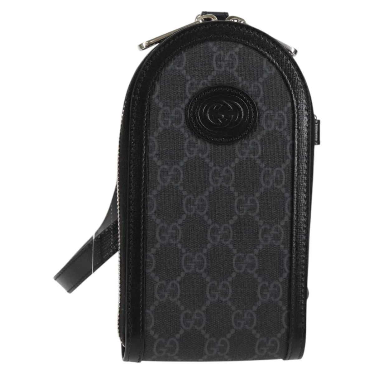 Gucci Off the grid, Black, Canvas, clutch