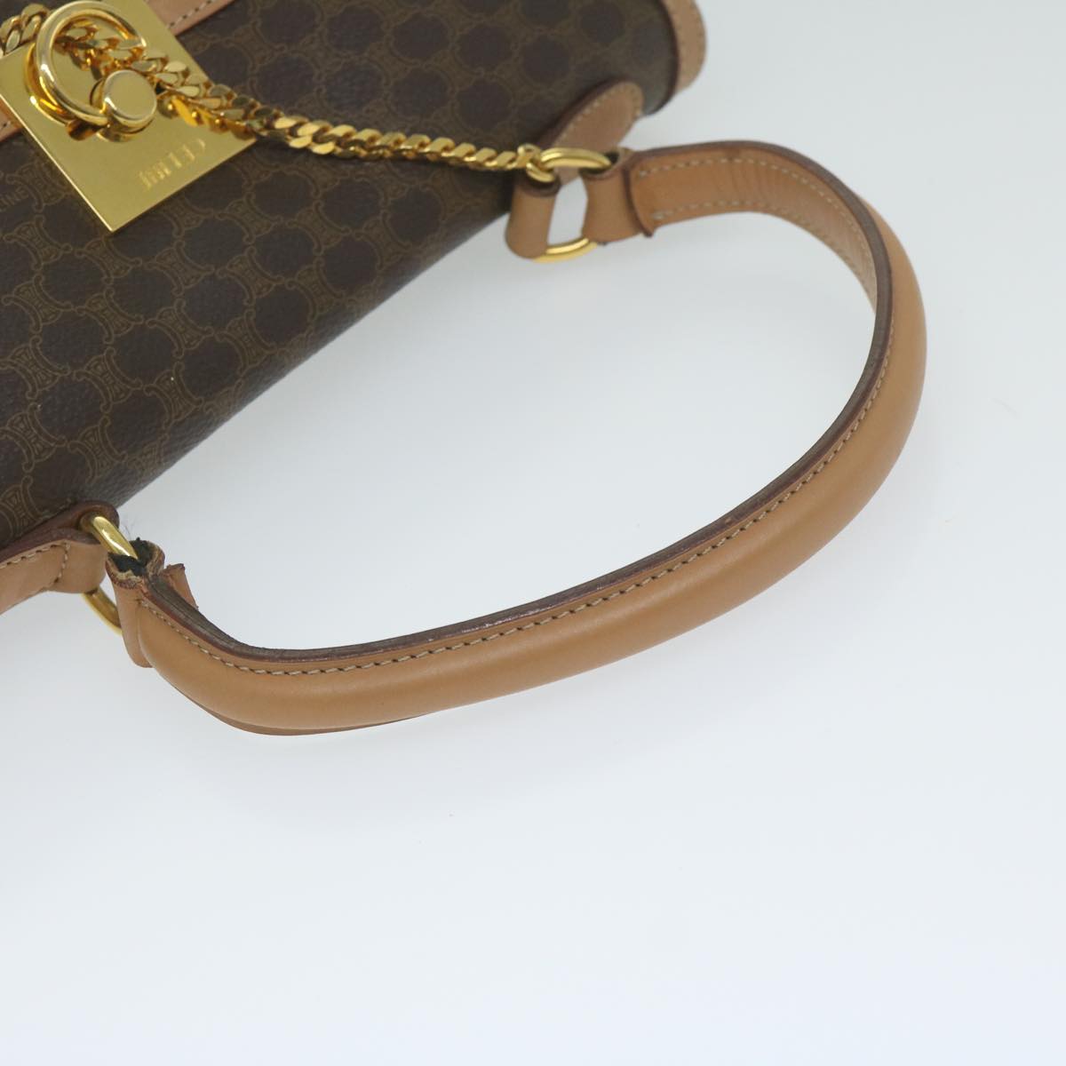 Céline Macadam, Brown, Canvas, handbag