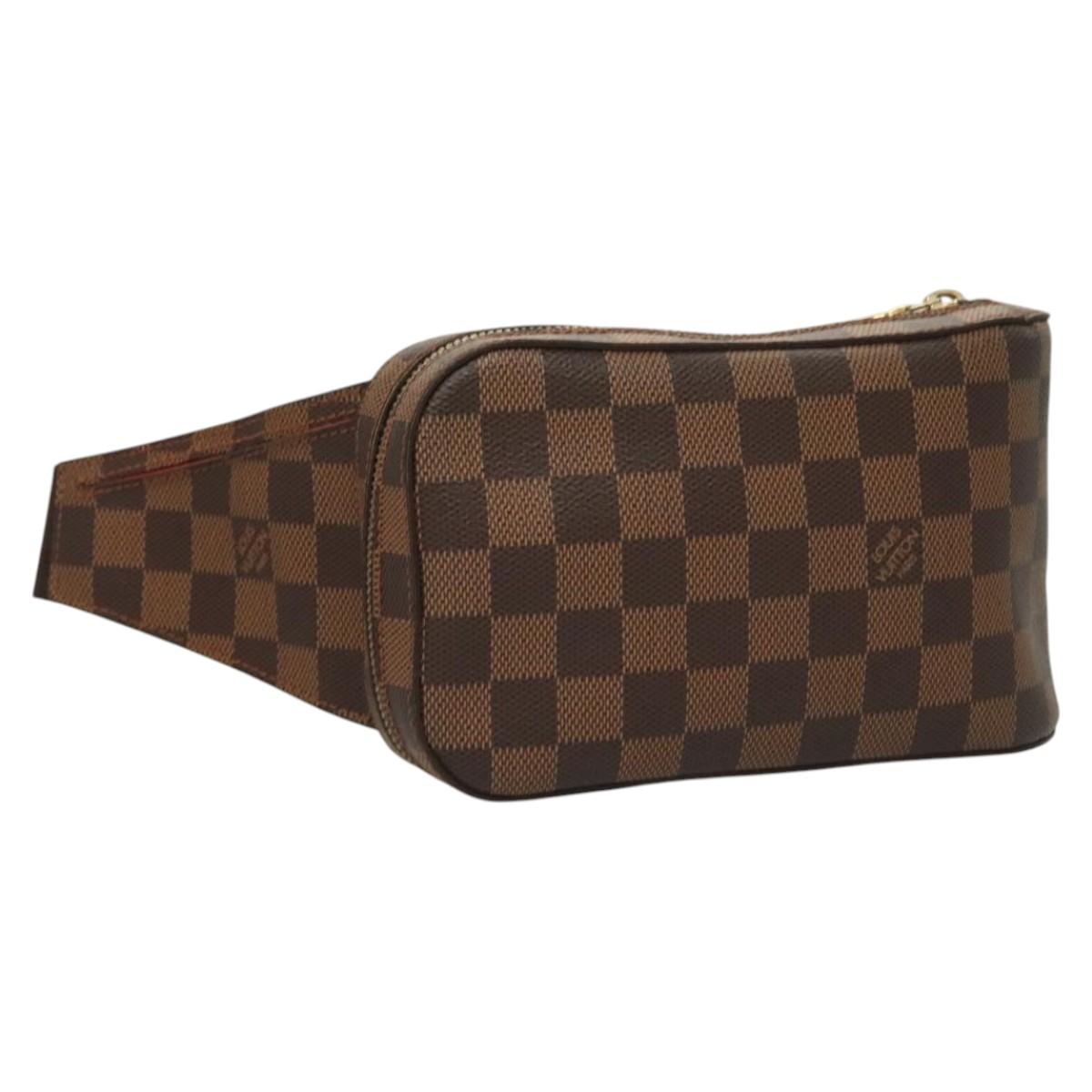 Louis Vuitton Geronimo, Brown, Canvas, shoulder