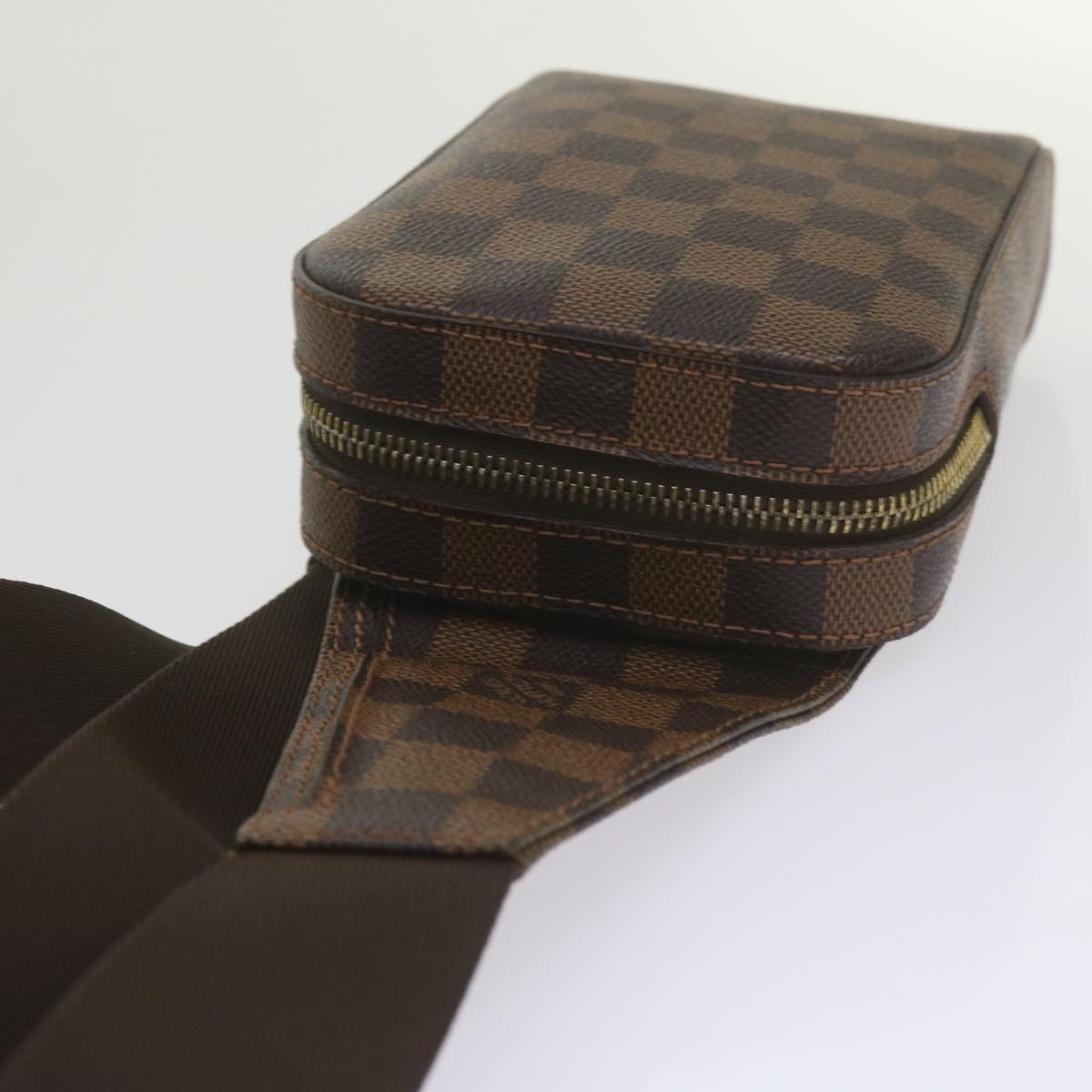 Louis Vuitton Geronimos, Brown, Canvas, shoulder