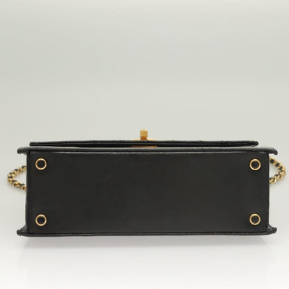 Chanel Trapèze, Black, Leather, shoulder
