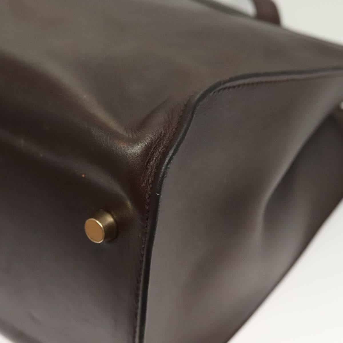 Hermès, Brown, Leather, shoulder