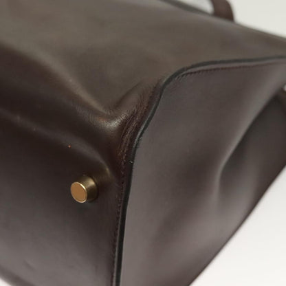 Hermès, Brown, Leather, shoulder