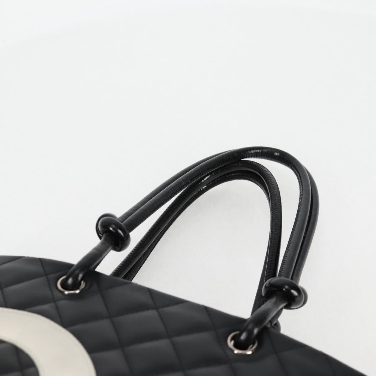 Chanel Cambon, Black, Leather, tote