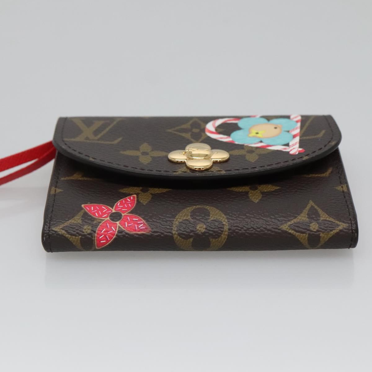 Louis Vuitton Rosalie, Brown, Canvas, wallet