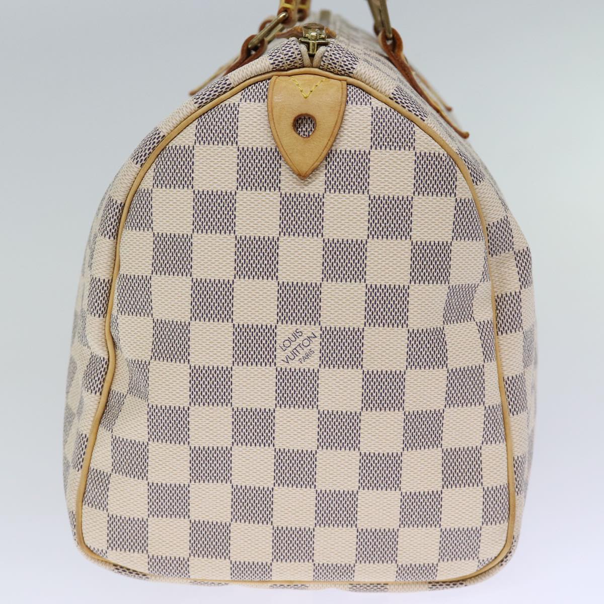 Louis Vuitton Speedy 30, White, Canvas, handbag