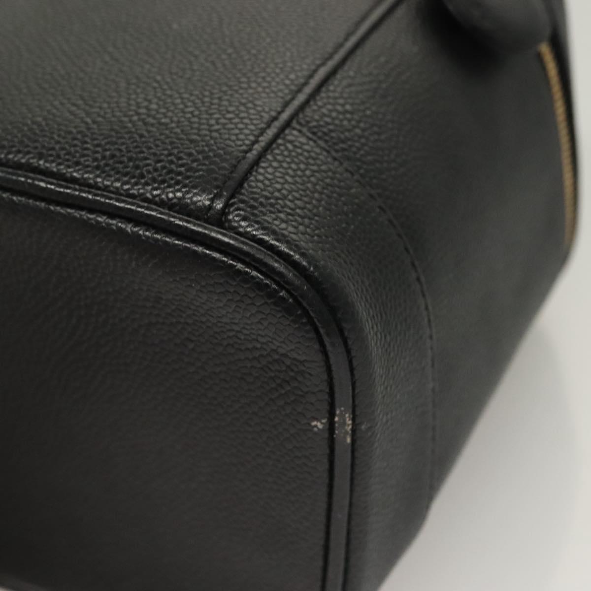 Chanel Vanity, Black, Leather, clutch