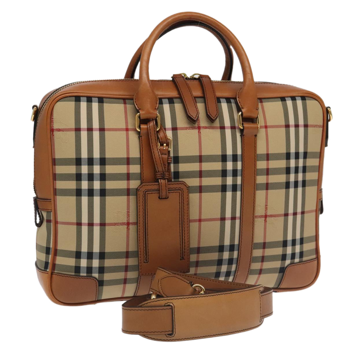 Burberry Nova Check, Beige, Canvas, handbag