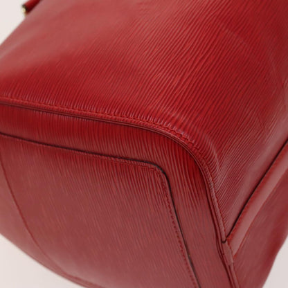 Louis Vuitton Keepall 45, Red, Leather, travel