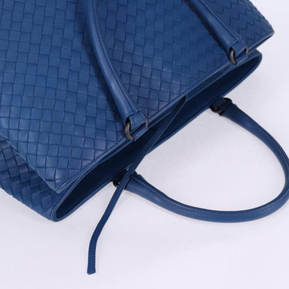 Bottega Veneta Intrecciato, Blue, Leather, handbag