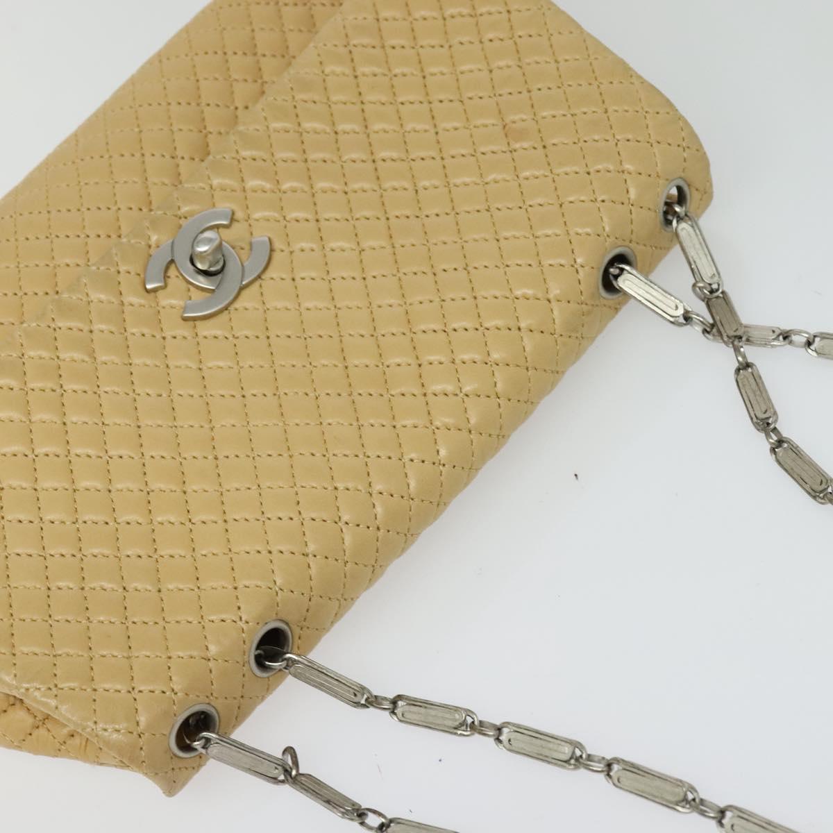 Chanel Bubble Quilt, Beige, Leather, shoulder