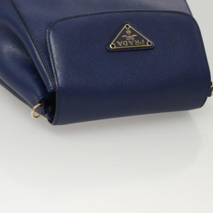 Prada Cleo, Navy, Leather, clutch