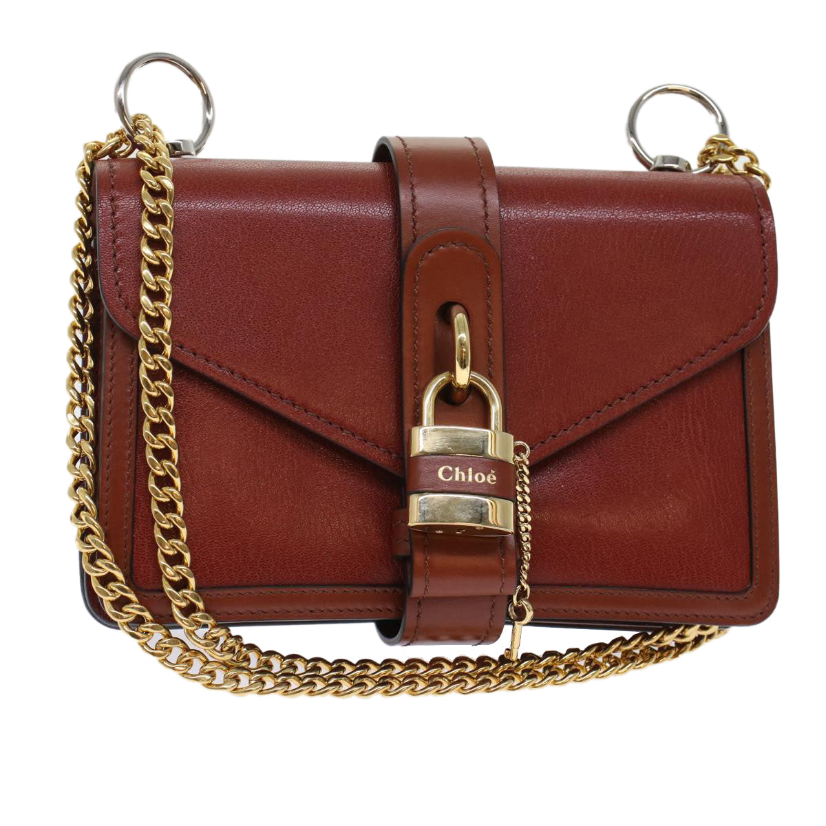 Chloé, Brown, Leather, shoulder