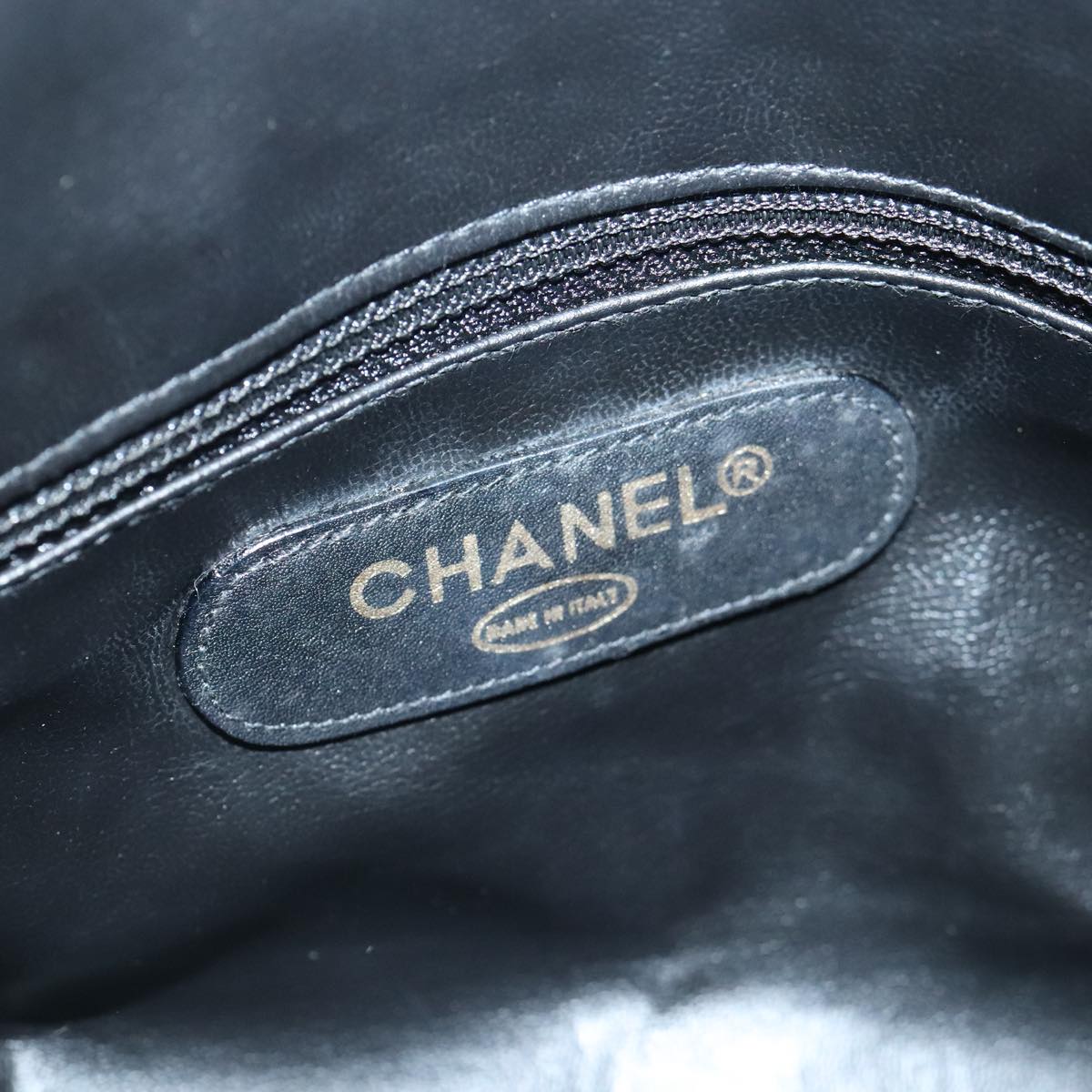 Chanel Coco Mark, Black, Leather, travel