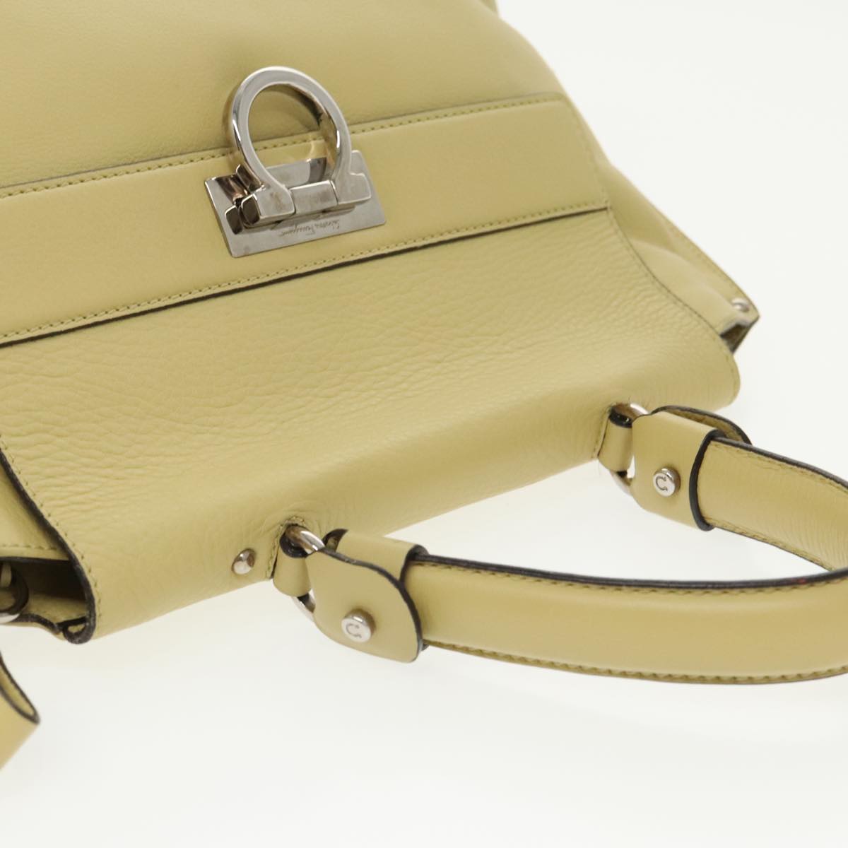 Salvatore Ferragamo Sofia, Yellow, Leather, handbag