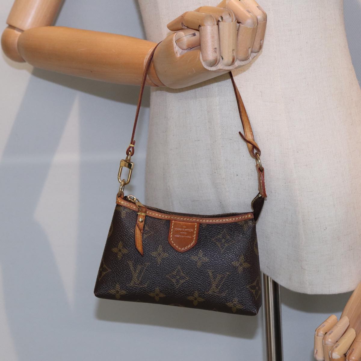 Louis Vuitton Delightful, Brown, Canvas, clutch