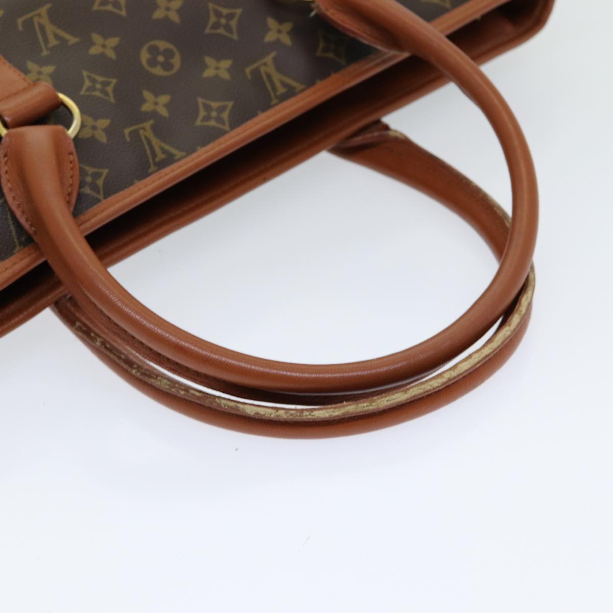 Louis Vuitton Weekend, Brown, Canvas, tote