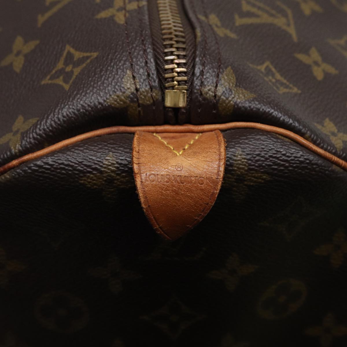 Louis Vuitton Keepall 60, Brown, Canvas, travel