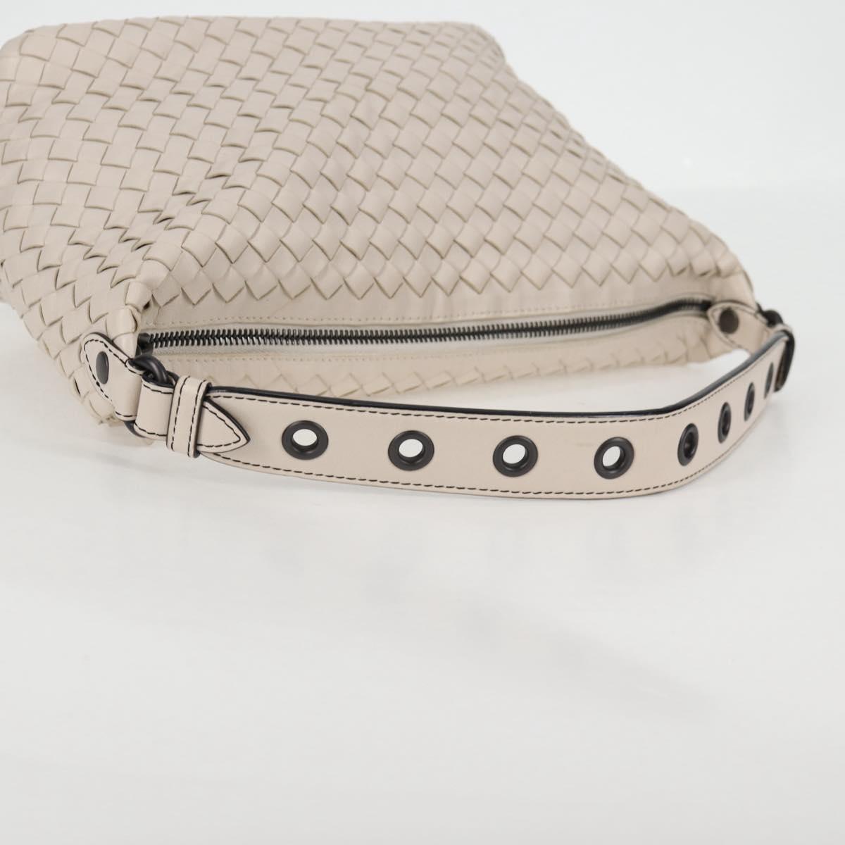 Bottega Veneta Intrecciato, White, Leather, handbag